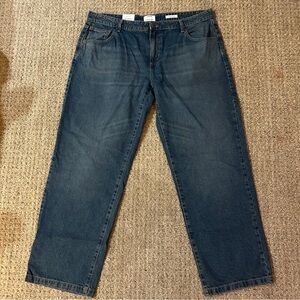 NWT Cotton On Womens Size 36 Low Rise Straight Jeans Dark Wash Denim